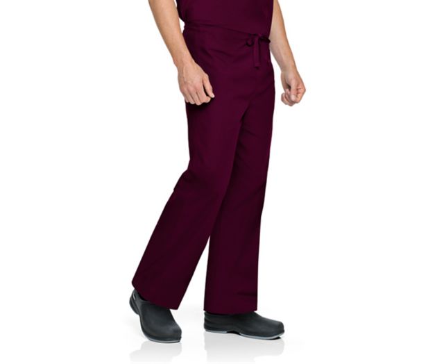 UNISEX SCRUB PANT WINE SML