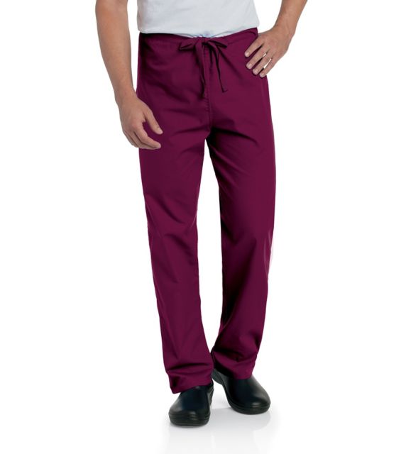 UNISEX SCRUB PANT WINE LGE