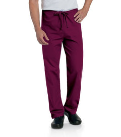 UNISEX SCRUB PANT WINE XLG