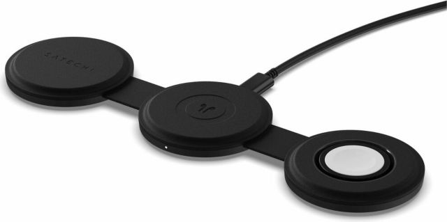 Satechi OntheGo 3-in-1 Wireless Charger, Black