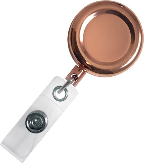 PREMIUM METAL RETRACTEZE ID HOLDER-ROSE GOLD