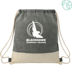 Blackhawk Technical Split Recycled Cotton Drawstring Bag BTC Logo - ONLINE ONLY