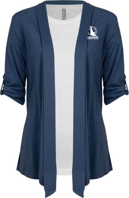 Blackhawk Technical Drape Front Cardigan Sweater BTC Logo - ONLINE ONLY